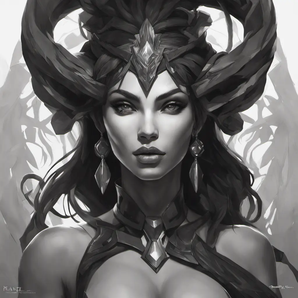 Alluring matte portrait of a beautiful Nidalee in black, 8k, Highly Detailed, Intricate, Half Body, Realistic, Sharp Focus, Volumetric Lighting, Fantasy, Elegant by Stanley Artgerm Lau, Alphonse Mucha, WLOP, Stefan Kostic