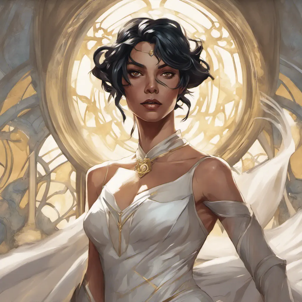 Cassandra cain in a wedding dress, riot entertainment, Realistic, Artgerm, Concept Art, Portrait by Alphonse Mucha, Greg Rutkowski