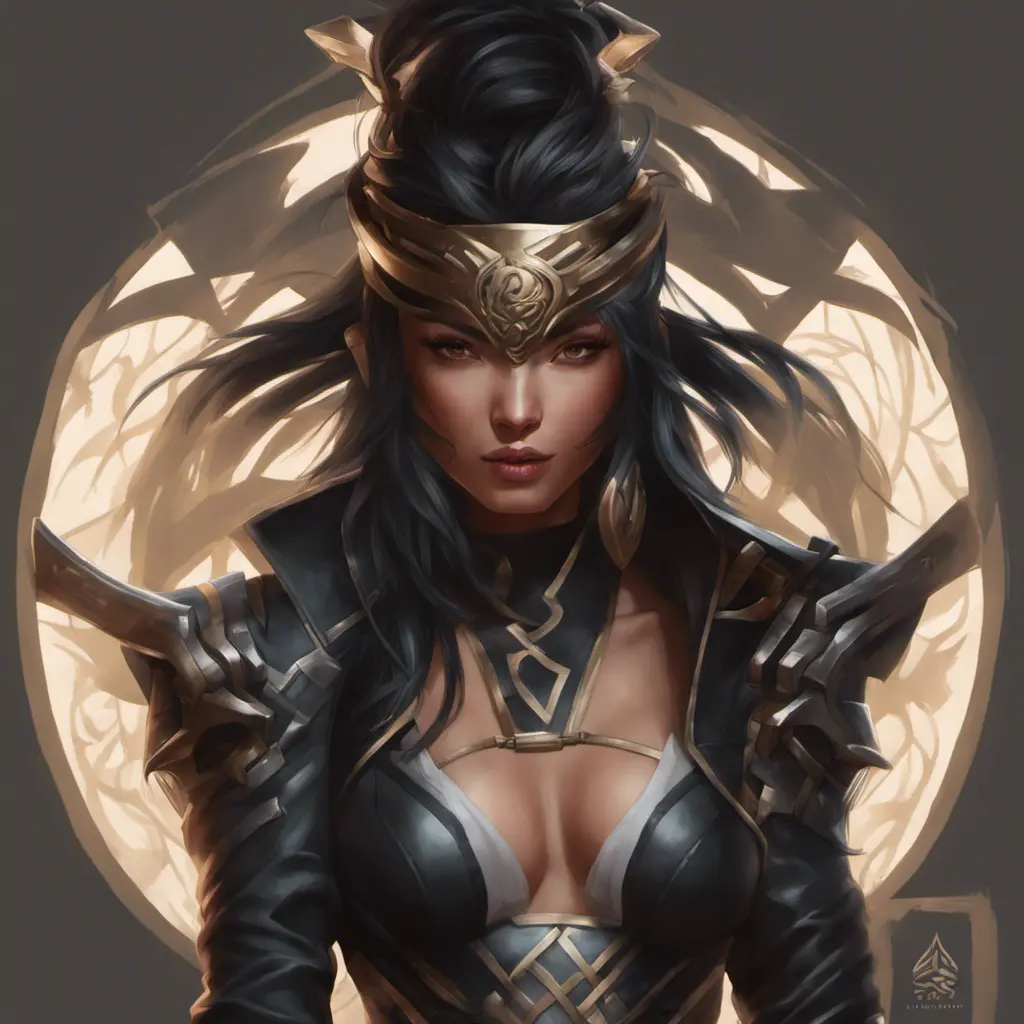 Alluring matte portrait of a beautiful Akali wearing black leather, 8k, Highly Detailed, Intricate, Half Body, Realistic, Sharp Focus, Volumetric Lighting, Fantasy, Elegant by Stanley Artgerm Lau, Alphonse Mucha, WLOP