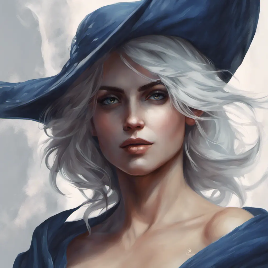 Alluring matte portrait of a beautiful Ciri wearing dark blue, 8k, Highly Detailed, Intricate, Half Body, Realistic, Sharp Focus, Volumetric Lighting, Fantasy, Elegant by Stanley Artgerm Lau, Alphonse Mucha, WLOP, Stefan Kostic