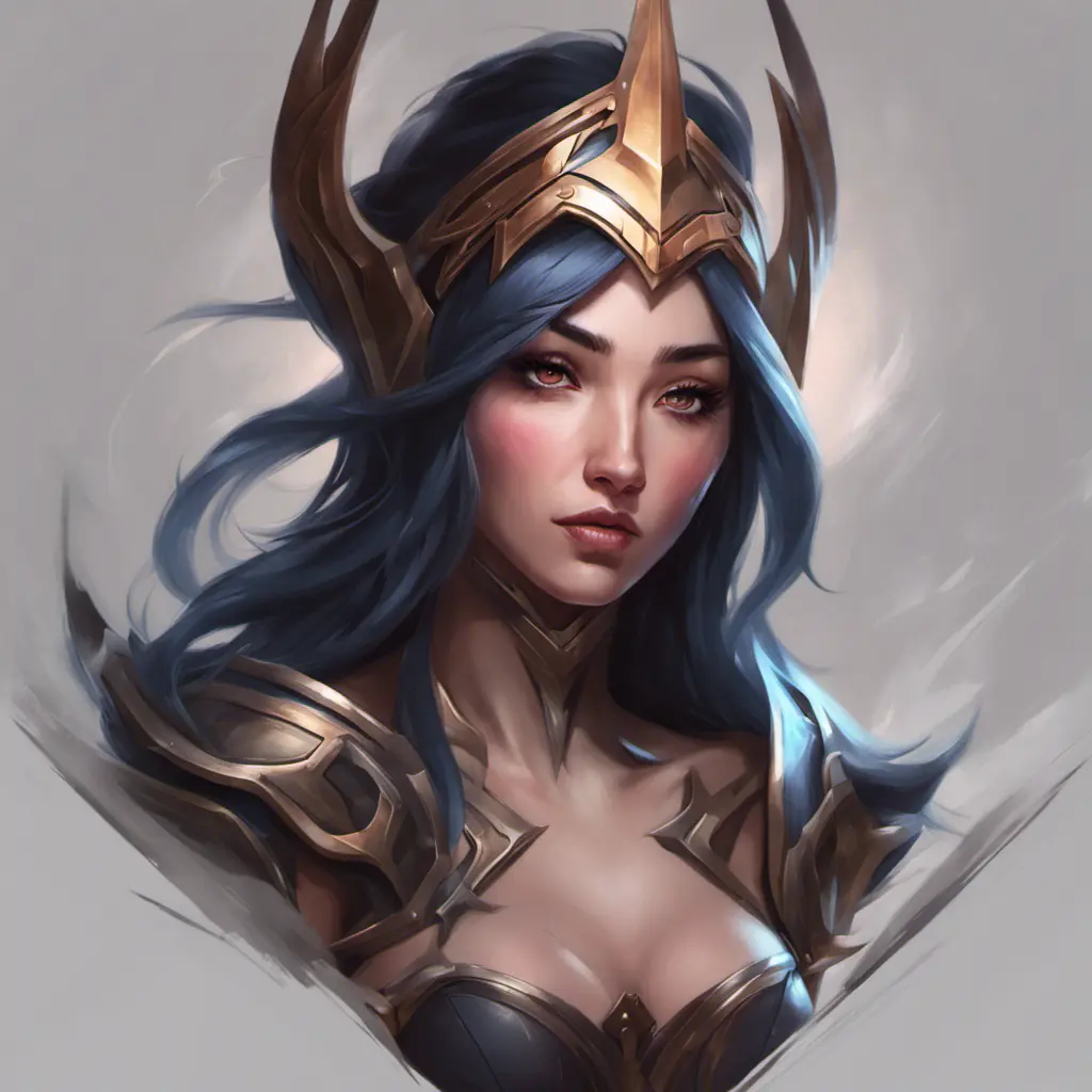 Matte portrait of Irelia from League of Legends with tattoos, 8k, Highly Detailed, Powerful, Alluring, Artstation, Magical, Digital Painting, Photo Realistic, Sharp Focus, Volumetric Lighting, Concept Art by Stanley Artgerm Lau, Alphonse Mucha, Greg Rutkowski