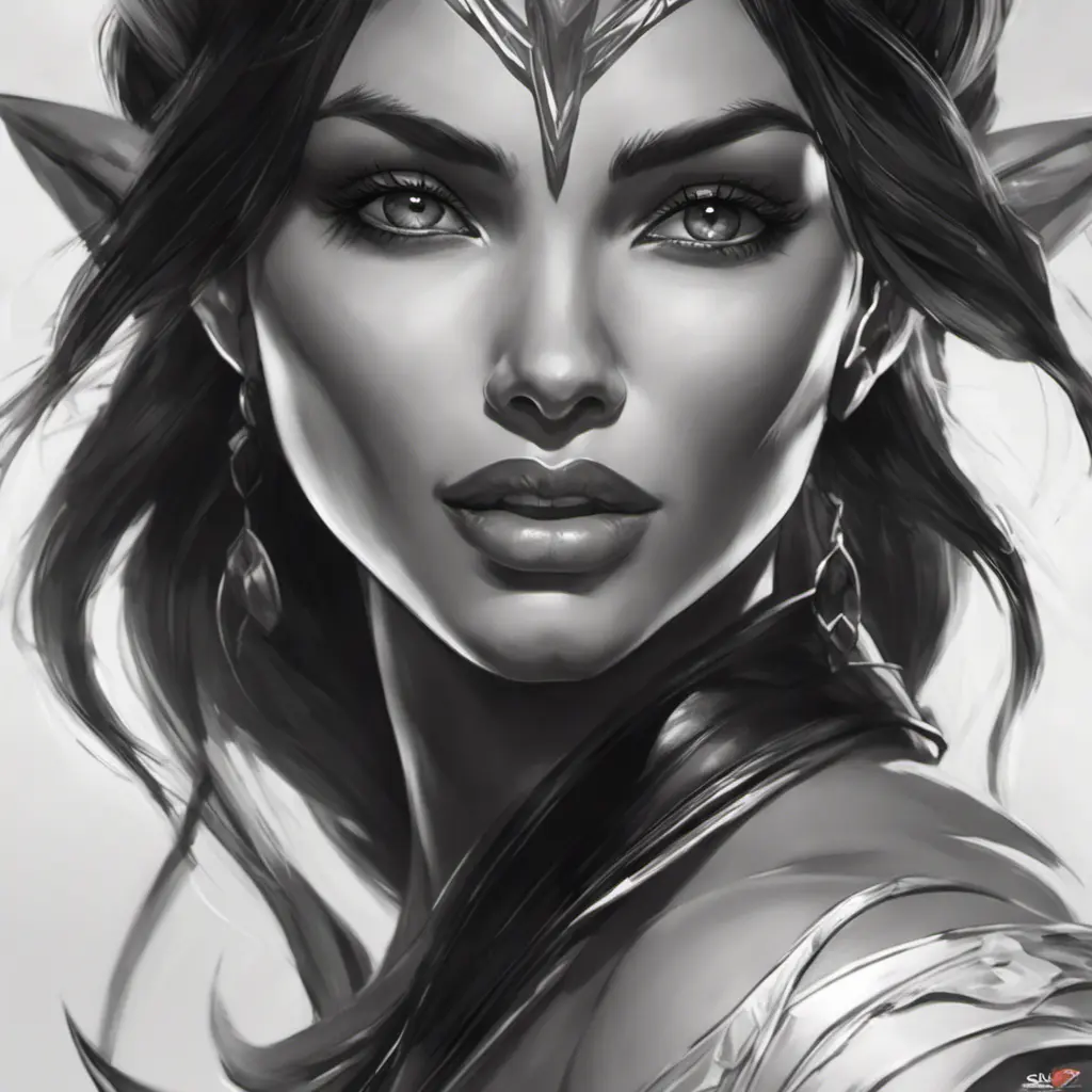 Alluring matte portrait of a beautiful Nidalee wearing black leather, 8k, Highly Detailed, Intricate, Half Body, Realistic, Sharp Focus, Volumetric Lighting, Fantasy, Elegant by Stanley Artgerm Lau, Alphonse Mucha, WLOP