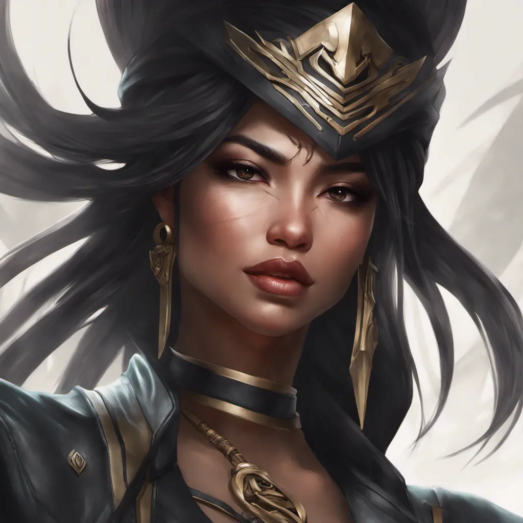 Alluring matte portrait of a beautiful Akali wearing black leather, 8k, Highly Detailed, Intricate, Half Body, Realistic, Sharp Focus, Volumetric Lighting, Fantasy, Elegant by Stanley Artgerm Lau, Alphonse Mucha, WLOP