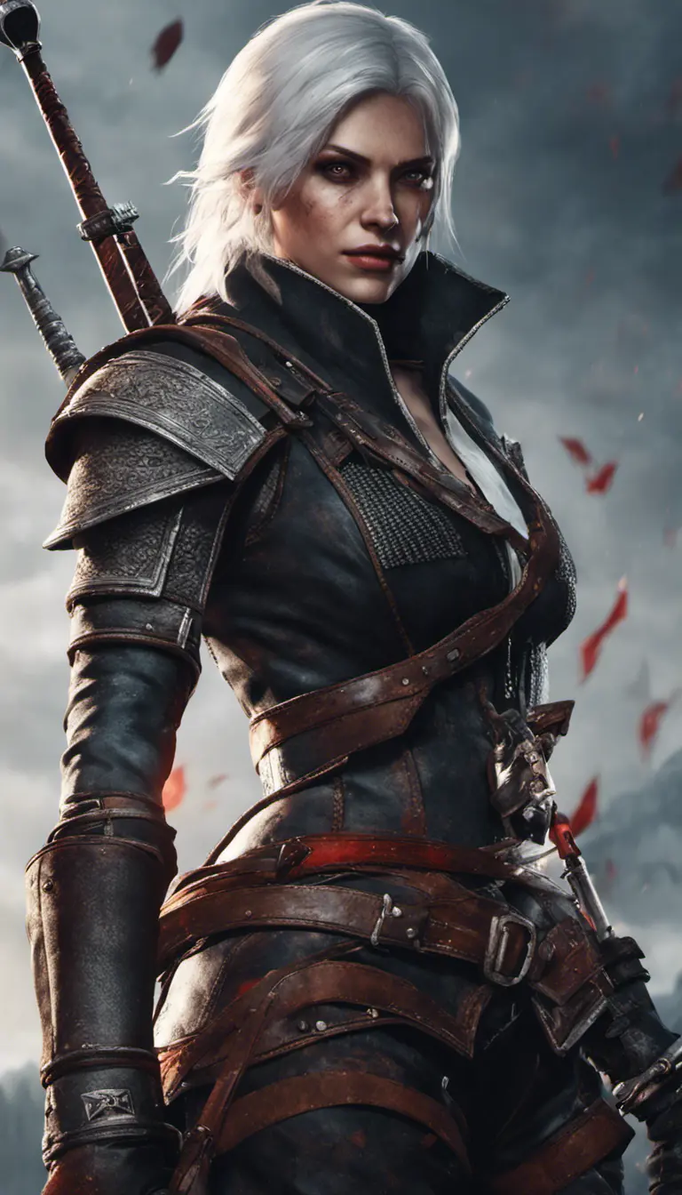 Female rouge assassin in The Witcher 3 Style, 4k, Highly Detailed, Beautiful, Cinematic Lighting, Sharp Focus, Volumetric Lighting, Closeup Portrait, Concept Art