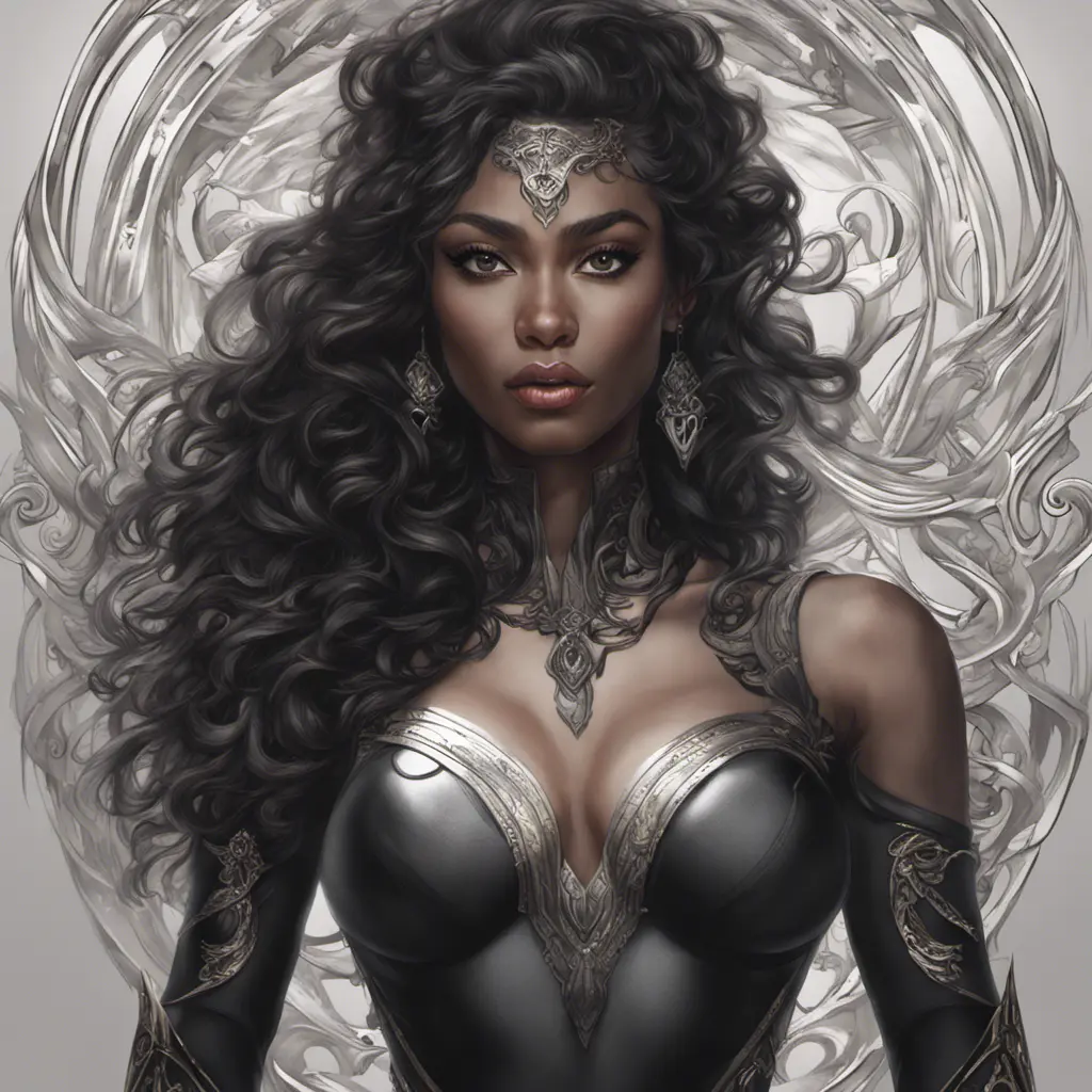 Alluring matte portrait of a fierce beautiful Samira in black, 8k, Highly Detailed, Intricate, Half Body, Realistic, Sharp Focus, Volumetric Lighting, Fantasy, Elegant by Stanley Artgerm Lau, WLOP, Stefan Kostic