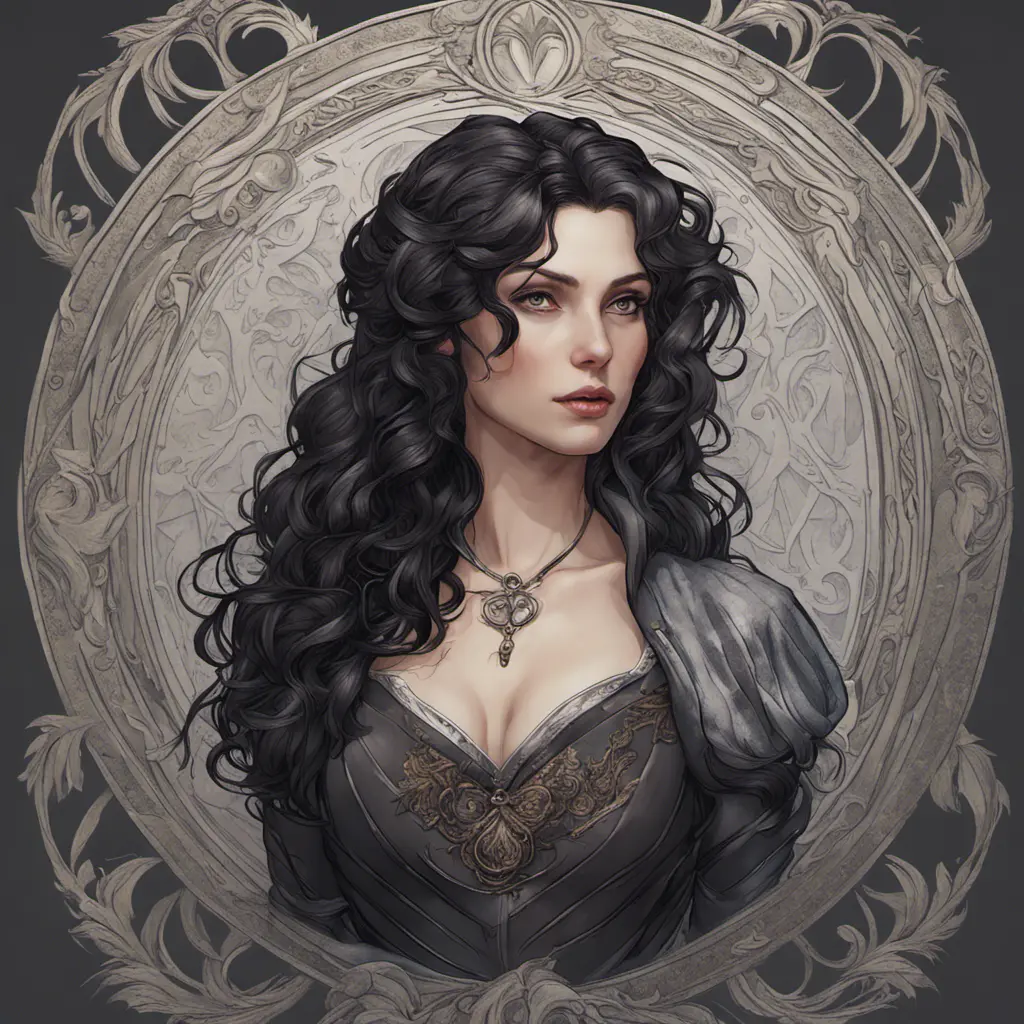 Alluring matte portrait of a beautiful Yennefer, 8k, Highly Detailed, Intricate, Half Body, Realistic, Sharp Focus, Volumetric Lighting, Fantasy, Elegant by Alphonse Mucha