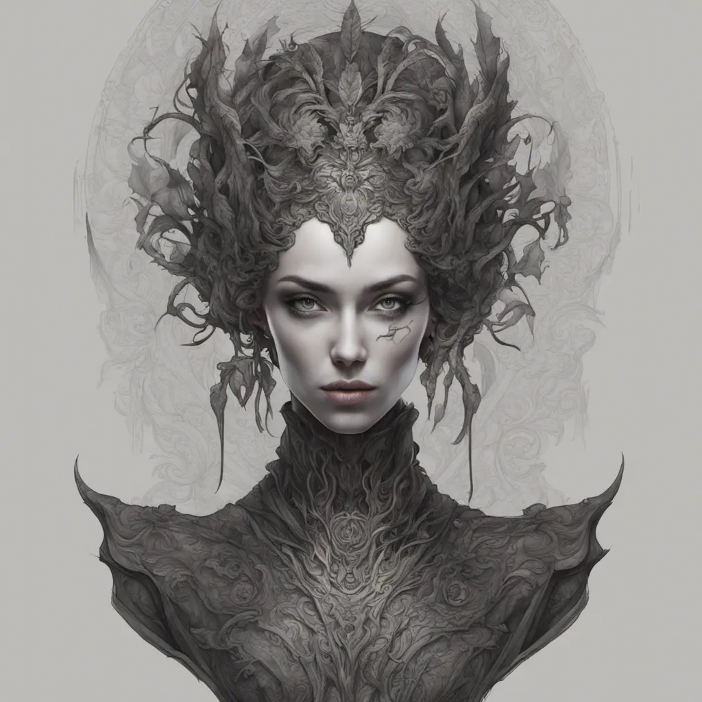 Alluring highly detailed matte portrait of a beautiful wraith in the style of Stefan Kostic, 8k, High Definition, Highly Detailed, Intricate, Half Body, Realistic, Sharp Focus, Fantasy, Elegant