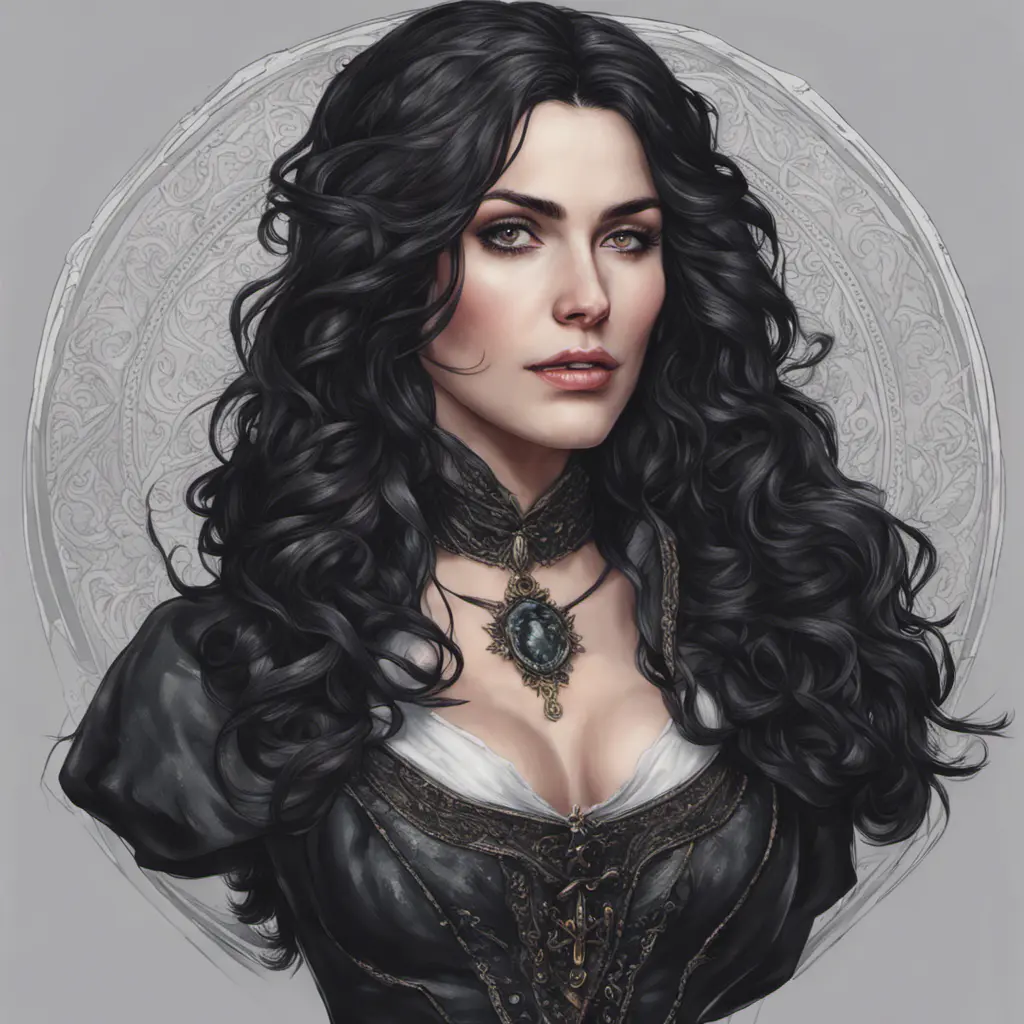 Alluring highly detailed matte portrait of a beautiful Yennefer in the style of Stefan Kostic, 8k, High Definition, Highly Detailed, Intricate, Half Body, Realistic, Sharp Focus, Fantasy, Elegant