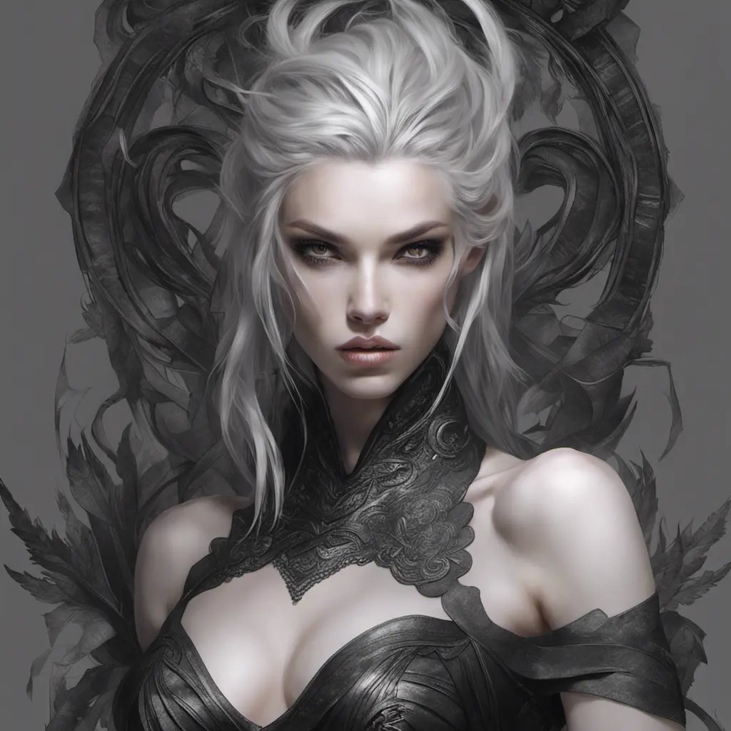 Alluring matte portrait of a fierce beautiful Lyx in black, 8k, Highly Detailed, Intricate, Half Body, Realistic, Sharp Focus, Volumetric Lighting, Fantasy, Elegant by Stanley Artgerm Lau, WLOP, Stefan Kostic