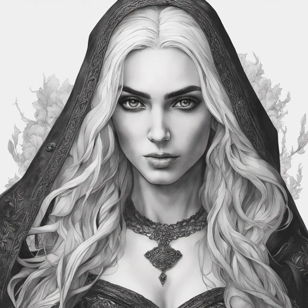 Alluring highly detailed matte portrait of a beautiful Yennefer in the style of Stefan Kostic, 8k, High Definition, Highly Detailed, Intricate, Half Body, Realistic, Sharp Focus, Fantasy, Elegant