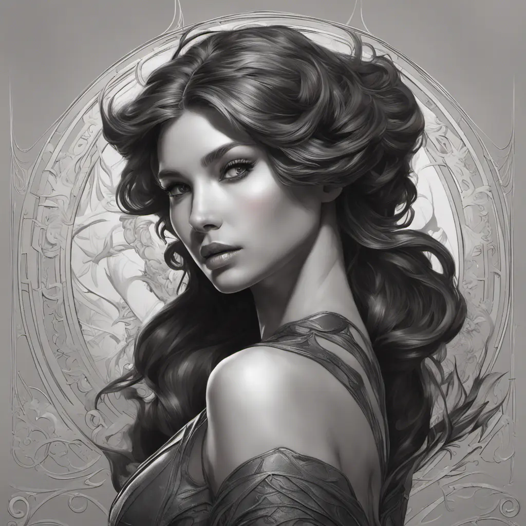 Alluring matte portrait of the beautiful Vex in black, 8k, Highly Detailed, Intricate, Realistic, Sharp Focus, Volumetric Lighting, Fantasy, Elegant by Stanley Artgerm Lau, Alphonse Mucha, WLOP, Stefan Kostic