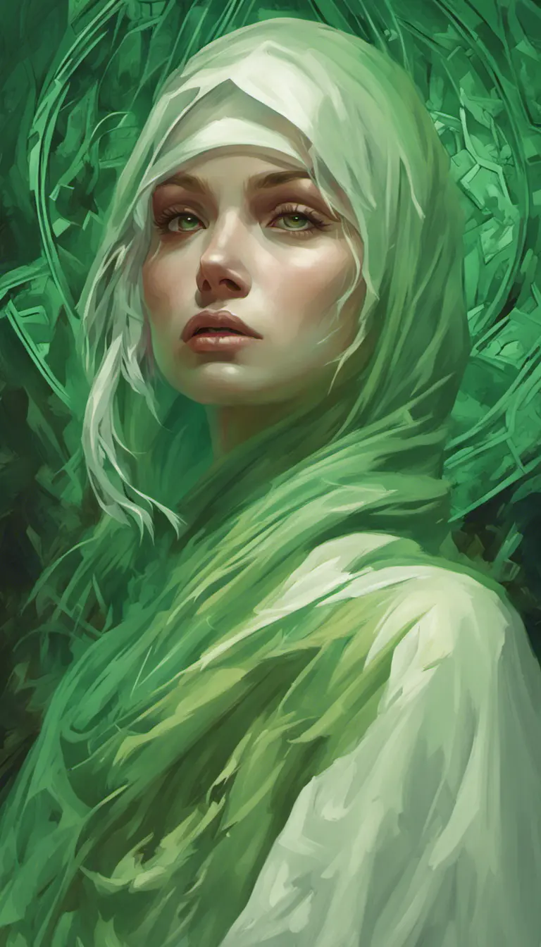 close up green ghost, 4k, Highly Detailed, Hyper Detailed, Powerful, Artstation, Vintage Illustration, Digital Painting, Sharp Focus, Smooth, Concept Art by Stanley Artgerm Lau, Alphonse Mucha, Greg Rutkowski