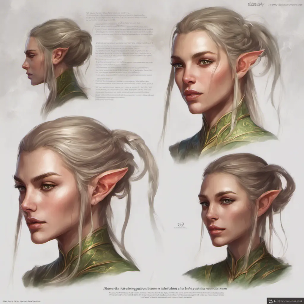 D&D concept art of gorgeous elven woman in the style of Stefan Kostic, 8k, High Definition, Highly Detailed, Intricate, Half Body, Realistic, Sharp Focus, Fantasy, Elegant by Stanley Artgerm Lau, WLOP