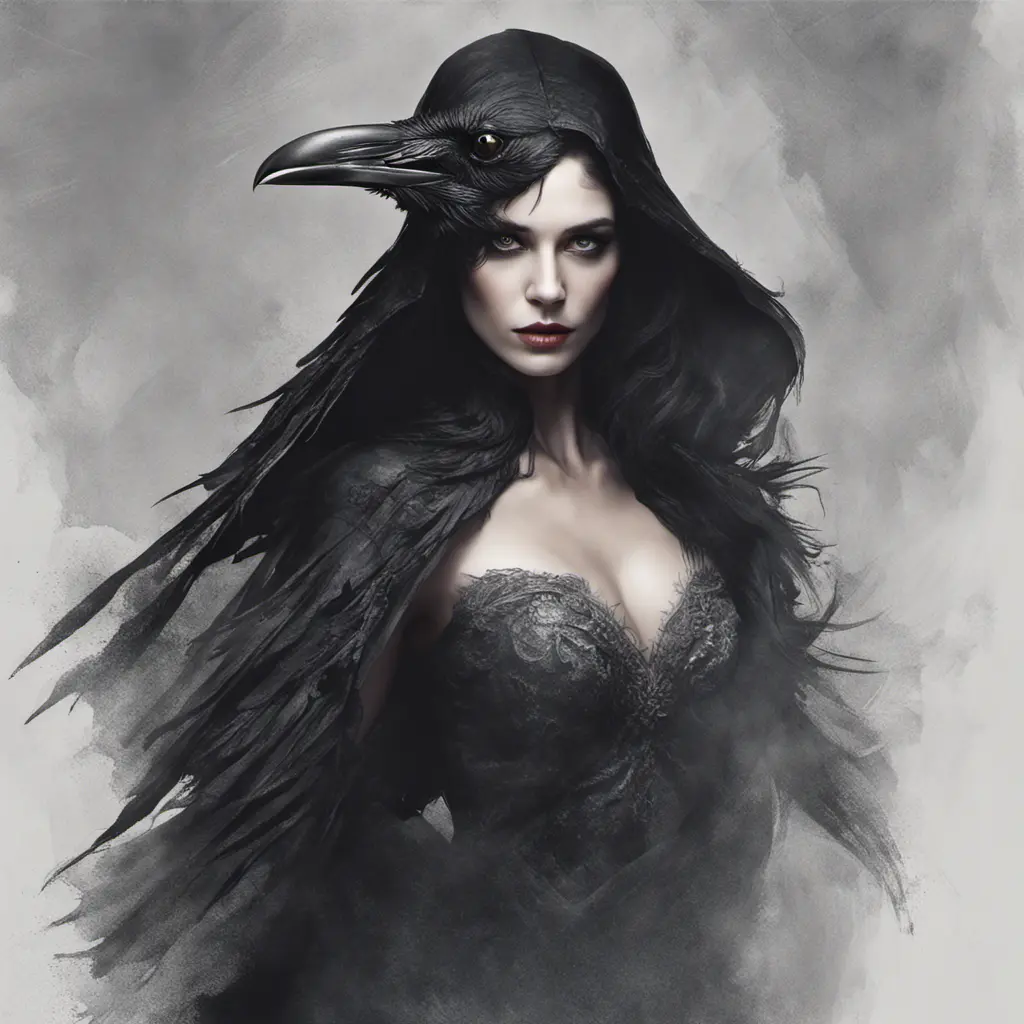 Alluring portrait of a beautiful raven black haired veiled vampire in the style of Stefan Kostic, 8k, High Definition, Highly Detailed, Intricate, Half Body, Realistic, Sharp Focus, Fantasy, Elegant