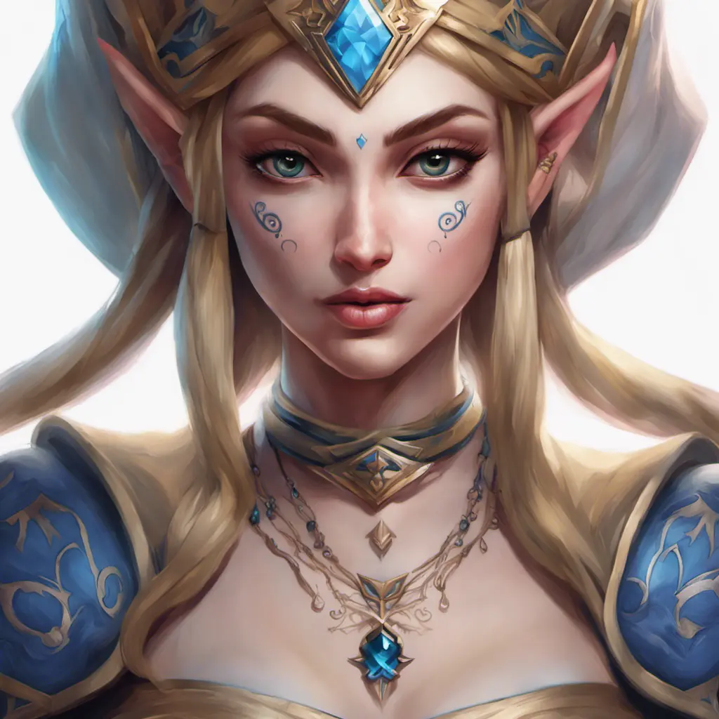 Matte portrait of Princess Zelda with tattoos, 8k, Highly Detailed, Powerful, Alluring, Artstation, Magical, Digital Painting, Photo Realistic, Sharp Focus, Volumetric Lighting, Concept Art by Stanley Artgerm Lau, Greg Rutkowski