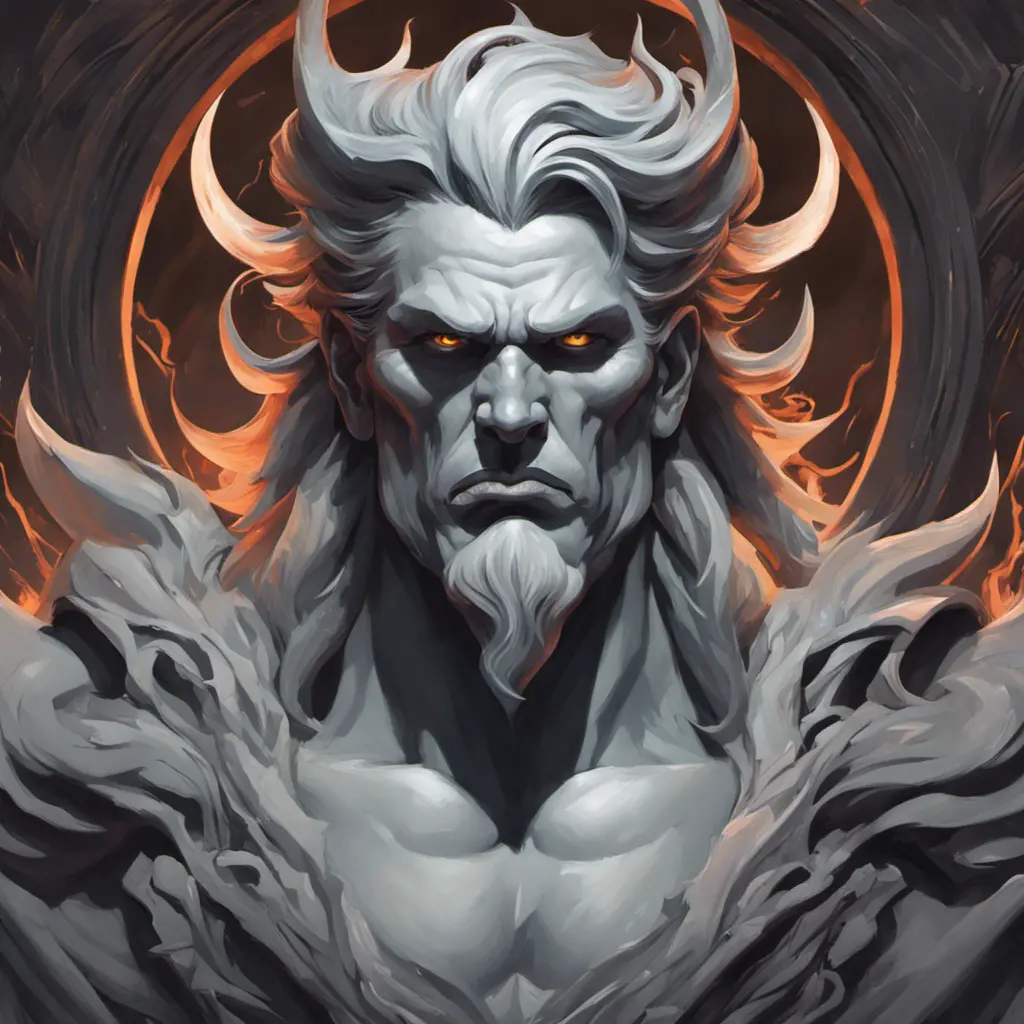 Matte portrait of a fierce Hades, god of the underworld, 4k, Highly Detailed, Hyper Detailed, Powerful, Artstation, Vintage Illustration, Digital Painting, Sharp Focus, Smooth, Concept Art by Stanley Artgerm Lau, Alphonse Mucha, Greg Rutkowski