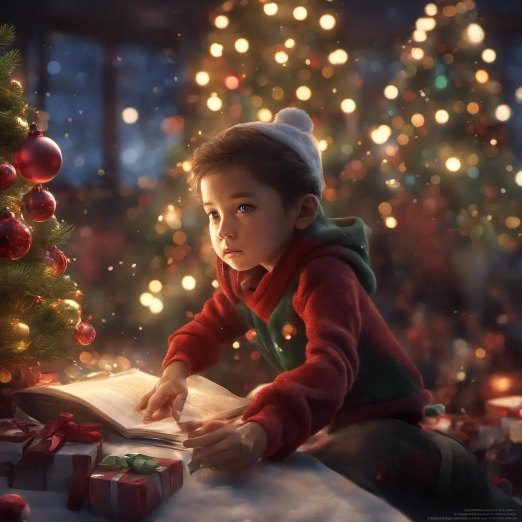 A Christmas Miracle, 8k, Highly Detailed, Magical, Stunning, Photo Realistic, Sharp Focus, Volumetric Lighting, Fantasy by Stanley Artgerm Lau