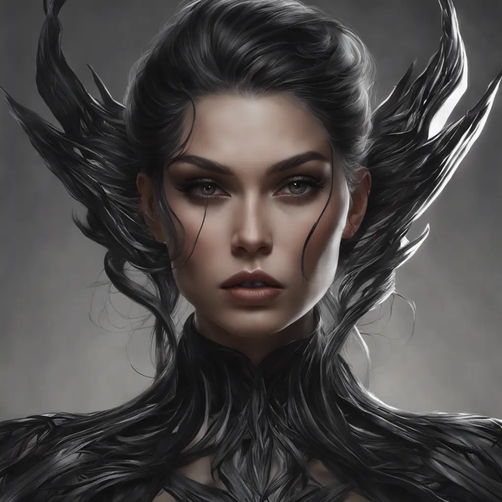 Alluring matte portrait of a fierce beautiful Lyx in black, 8k, Highly Detailed, Intricate, Half Body, Realistic, Sharp Focus, Volumetric Lighting, Fantasy, Elegant by Stanley Artgerm Lau, WLOP, Stefan Kostic