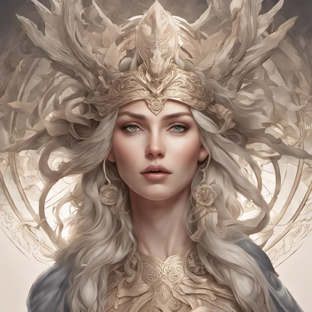 Alluring matte portrait of the beautiful norse goddess Freyja in the style of Stefan Kostic, 8k, Highly Detailed, Intricate, Realistic, Sharp Focus, Volumetric Lighting, Fantasy, Elegant by Stanley Artgerm Lau, Alphonse Mucha, WLOP