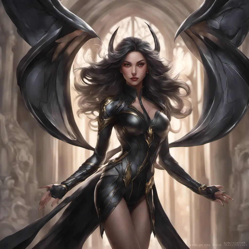 Alluring matte full body portrait of a beautiful Irelia wearing black leather, 8k, Highly Detailed, Intricate, Realistic, Sharp Focus, Volumetric Lighting, Fantasy, Elegant by Stanley Artgerm Lau, WLOP