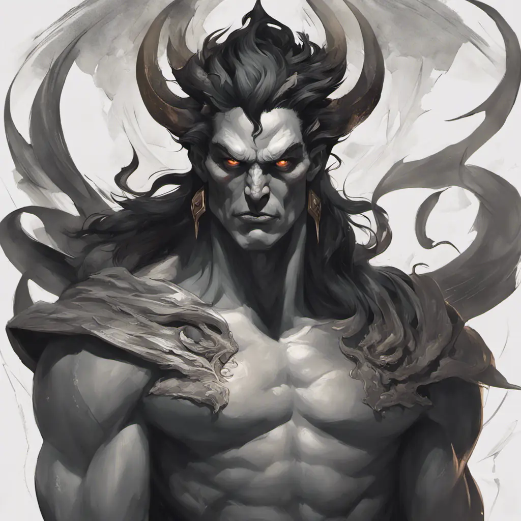 Matte portrait of a fierce Hades, god of the underworld, 4k, Highly Detailed, Hyper Detailed, Powerful, Artstation, Vintage Illustration, Digital Painting, Sharp Focus, Smooth, Concept Art by Stanley Artgerm Lau, Alphonse Mucha, Greg Rutkowski