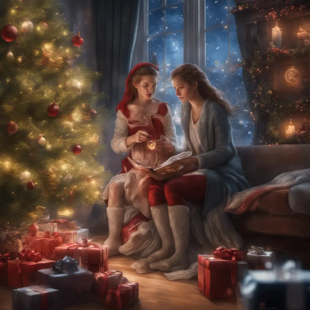 A Christmas Miracle, 8k, Highly Detailed, Magical, Stunning, Photo Realistic, Sharp Focus, Volumetric Lighting, Fantasy by Stanley Artgerm Lau