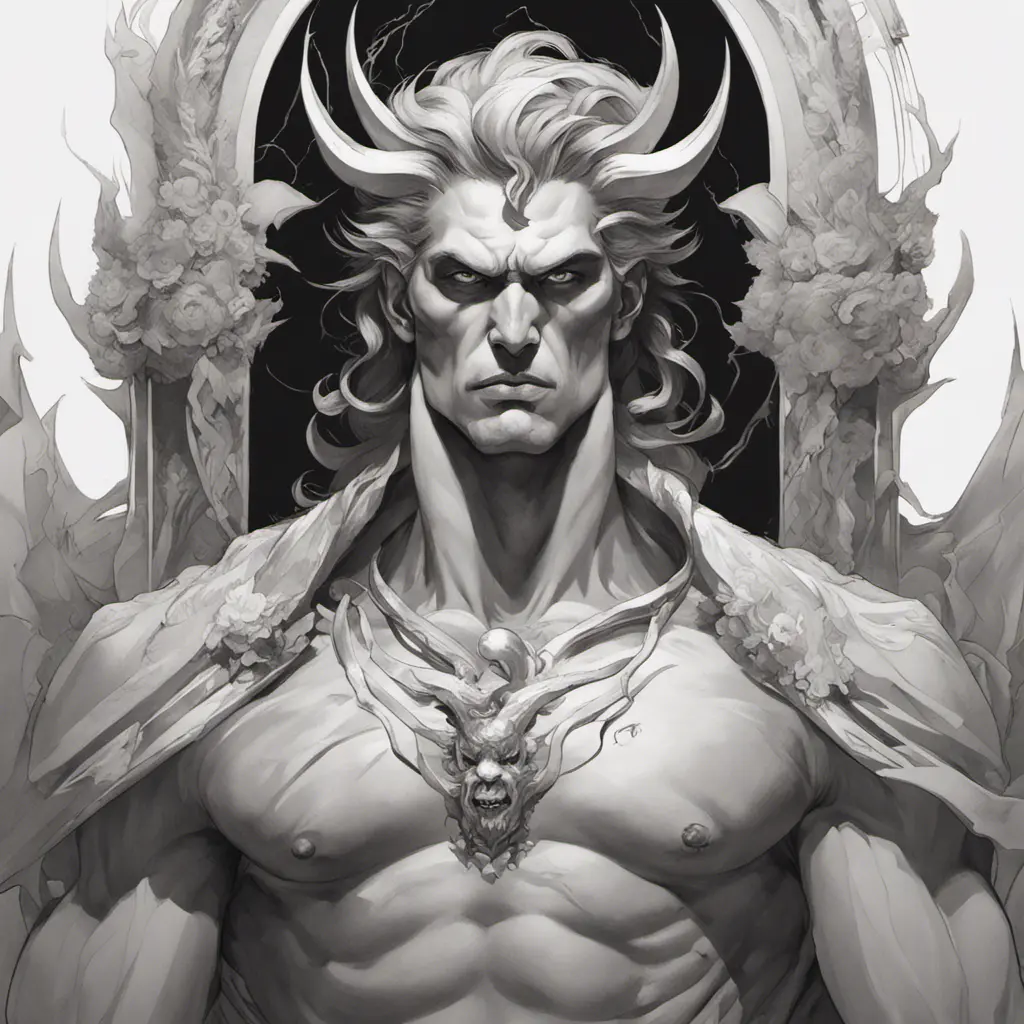 Matte portrait of a fierce Hades, god of the underworld, 4k, Highly Detailed, Hyper Detailed, Powerful, Artstation, Vintage Illustration, Digital Painting, Sharp Focus, Smooth, Concept Art by Stanley Artgerm Lau, Alphonse Mucha, Greg Rutkowski