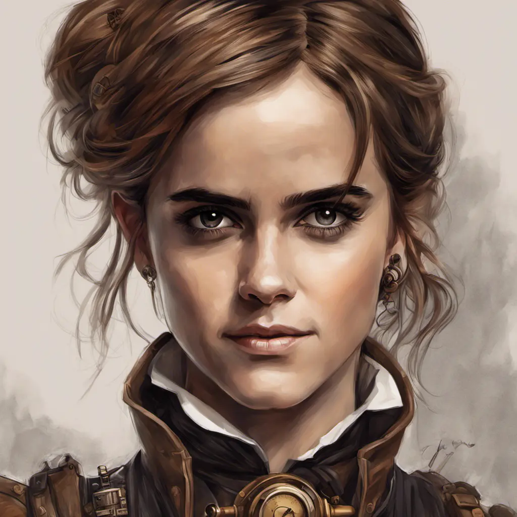 Steampunk portrait of Emma Watson, Highly Detailed, Intricate, Artstation, Beautiful, Digital Painting, Sharp Focus, Concept Art, Elegant