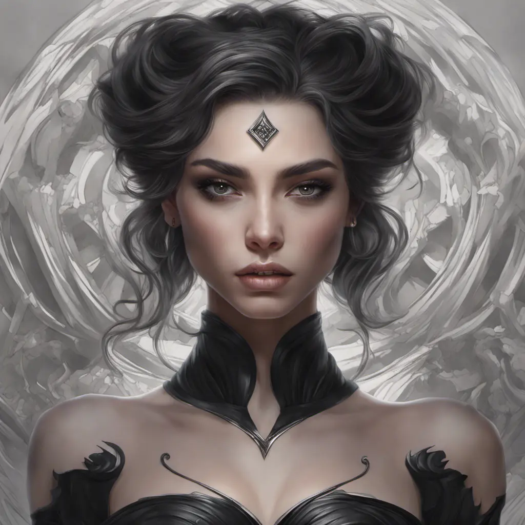 Alluring matte portrait of a fierce beautiful Lyx in black, 8k, Highly Detailed, Intricate, Half Body, Realistic, Sharp Focus, Volumetric Lighting, Fantasy, Elegant by Stanley Artgerm Lau, WLOP, Stefan Kostic