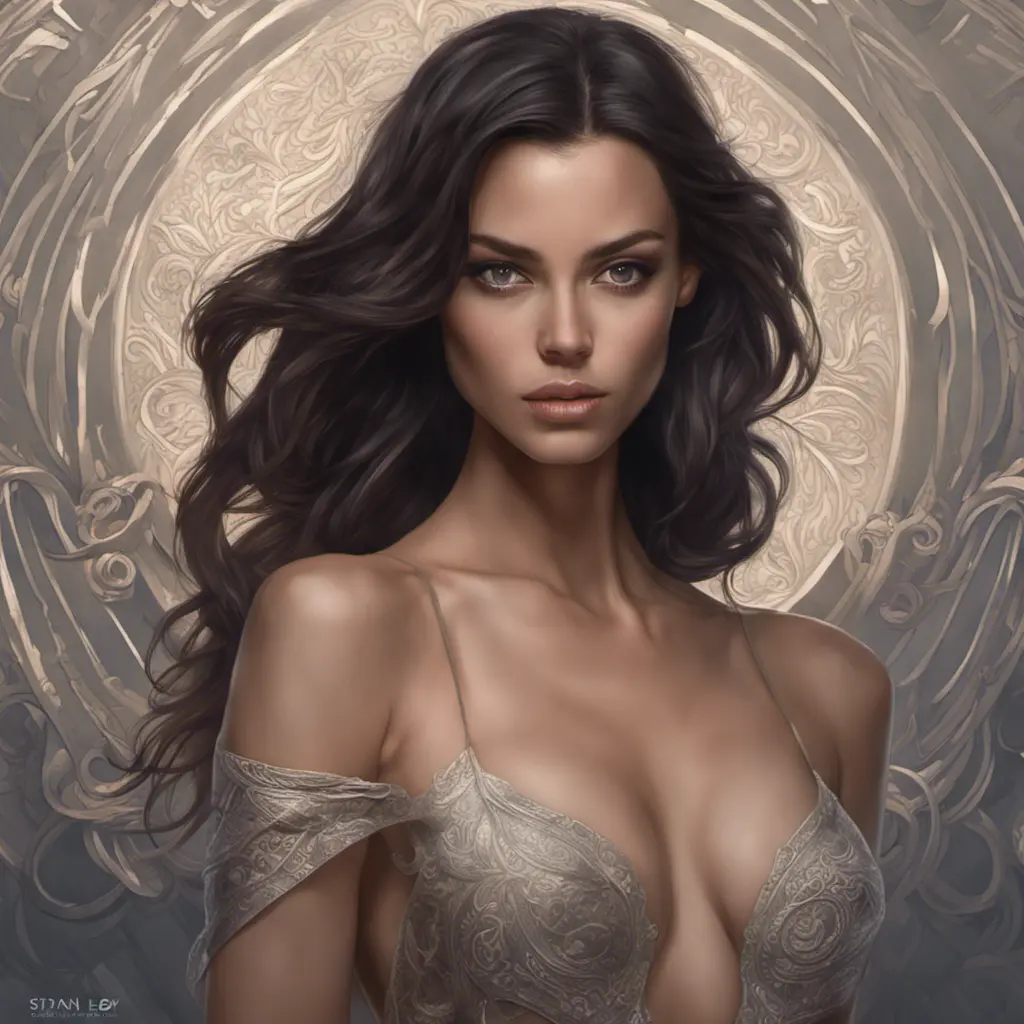 Alluring matte portrait of a beautiful Sofia Resing in the style of Stefan Kostic, 8k, Highly Detailed, Intricate, Half Body, Realistic, Sharp Focus, Volumetric Lighting, Fantasy, Elegant by Stanley Artgerm Lau, Greg Rutkowski