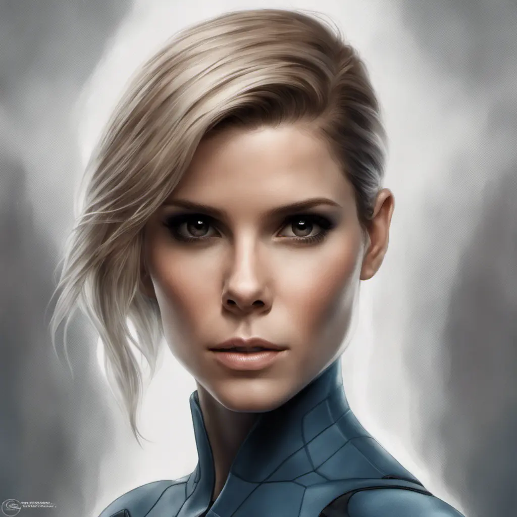 Alluring matte portrait of a beautiful Kate Mara from Fantastic Four in the style of Stefan Kostic, 8k, Highly Detailed, Intricate, Half Body, Realistic, Sharp Focus, Volumetric Lighting, Fantasy, Elegant by Stanley Artgerm Lau, Greg Rutkowski