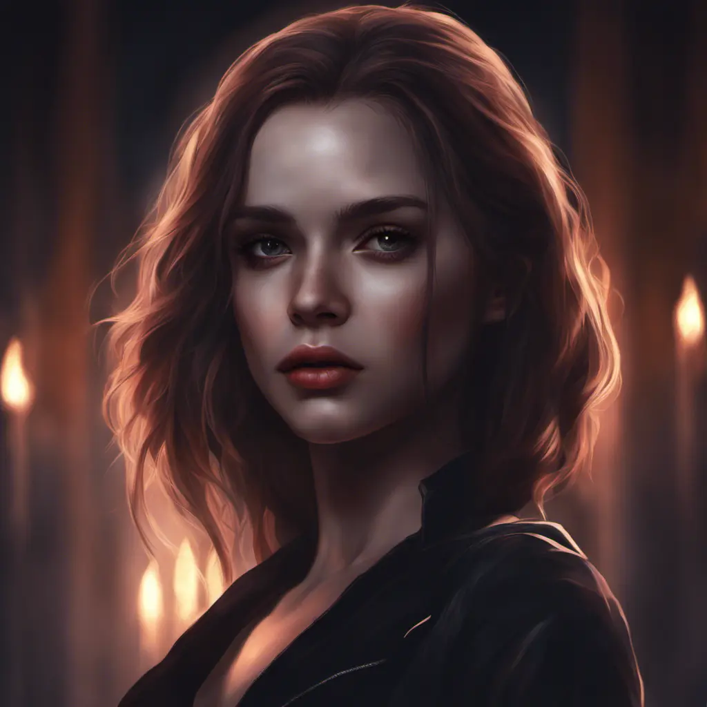 Beautiful girl in vampire academy, mystic, dark fantasy, Magical, Stunning, Digital Painting, Cinematic Lighting, Sharp Focus, Dark, Hyper Realistic