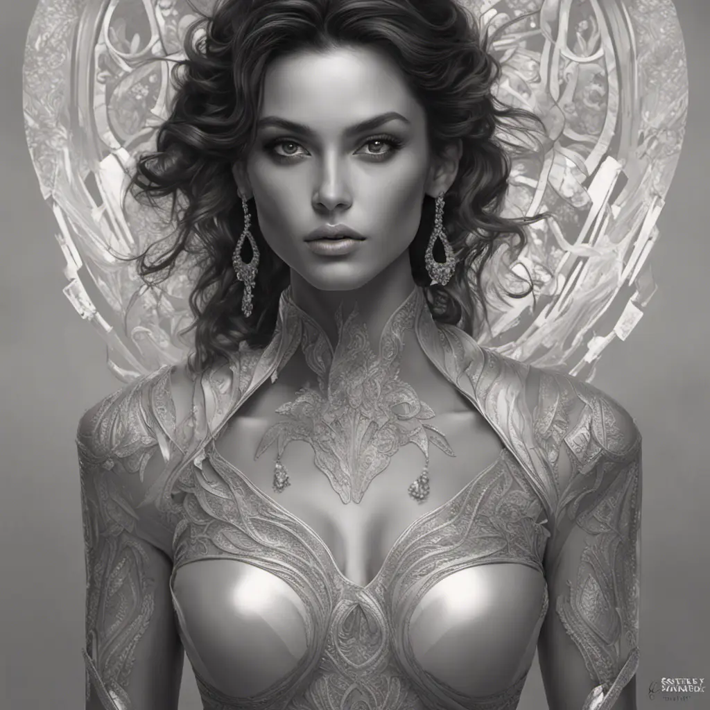 Alluring matte portrait of a beautiful Sofia Resing in the style of Stefan Kostic, 8k, Highly Detailed, Intricate, Half Body, Realistic, Sharp Focus, Volumetric Lighting, Fantasy, Elegant by Stanley Artgerm Lau, Greg Rutkowski