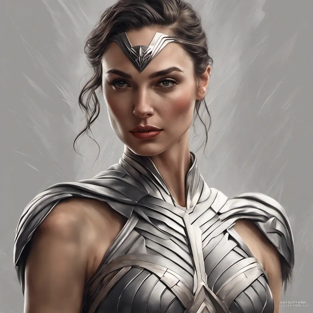 Alluring matte portrait of a Gal Gadot Rodrigo in the style of Stefan Kostic, 8k, Highly Detailed, Intricate, Half Body, Realistic, Sharp Focus, Volumetric Lighting, Fantasy, Elegant by Stanley Artgerm Lau, Greg Rutkowski