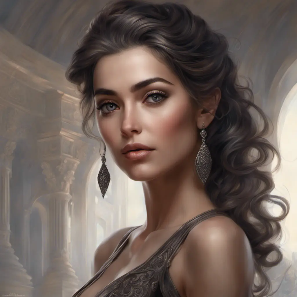 Alluring matte portrait of a beautiful Sophia Esperanza in the style of Stefan Kostic, 8k, Highly Detailed, Intricate, Half Body, Realistic, Sharp Focus, Volumetric Lighting, Fantasy, Elegant by Stanley Artgerm Lau, Greg Rutkowski