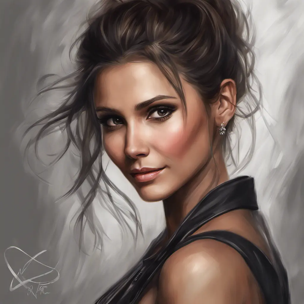 Alluring matte portrait of a beautiful Nina Dobrev, 8k, Highly Detailed, Intricate, Half Body, Realistic, Sharp Focus, Volumetric Lighting, Fantasy, Elegant by Stanley Artgerm Lau