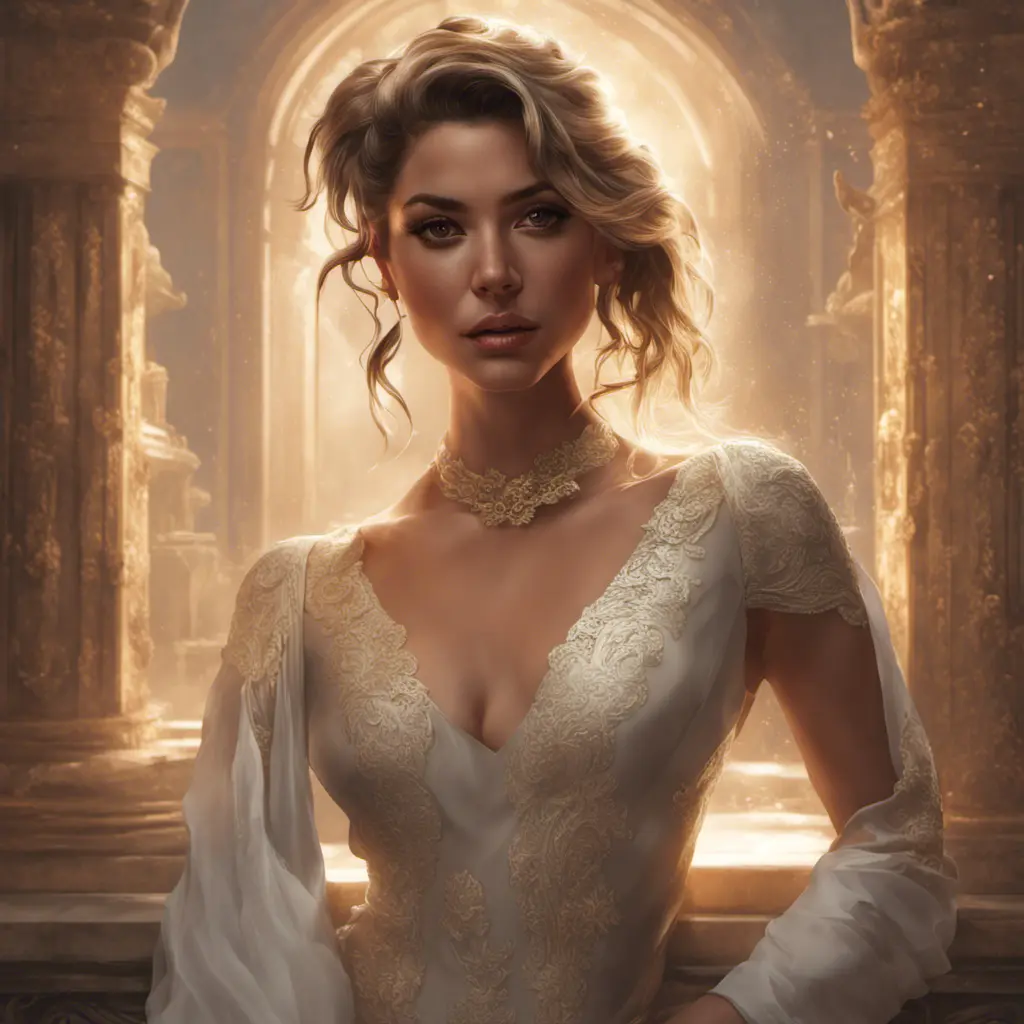 Alluring matte portrait of a beautiful Sol Rodríguez in the style of Stefan Kostic, 8k, Highly Detailed, Intricate, Half Body, Realistic, Sharp Focus, Volumetric Lighting, Fantasy, Elegant by Stanley Artgerm Lau, Greg Rutkowski