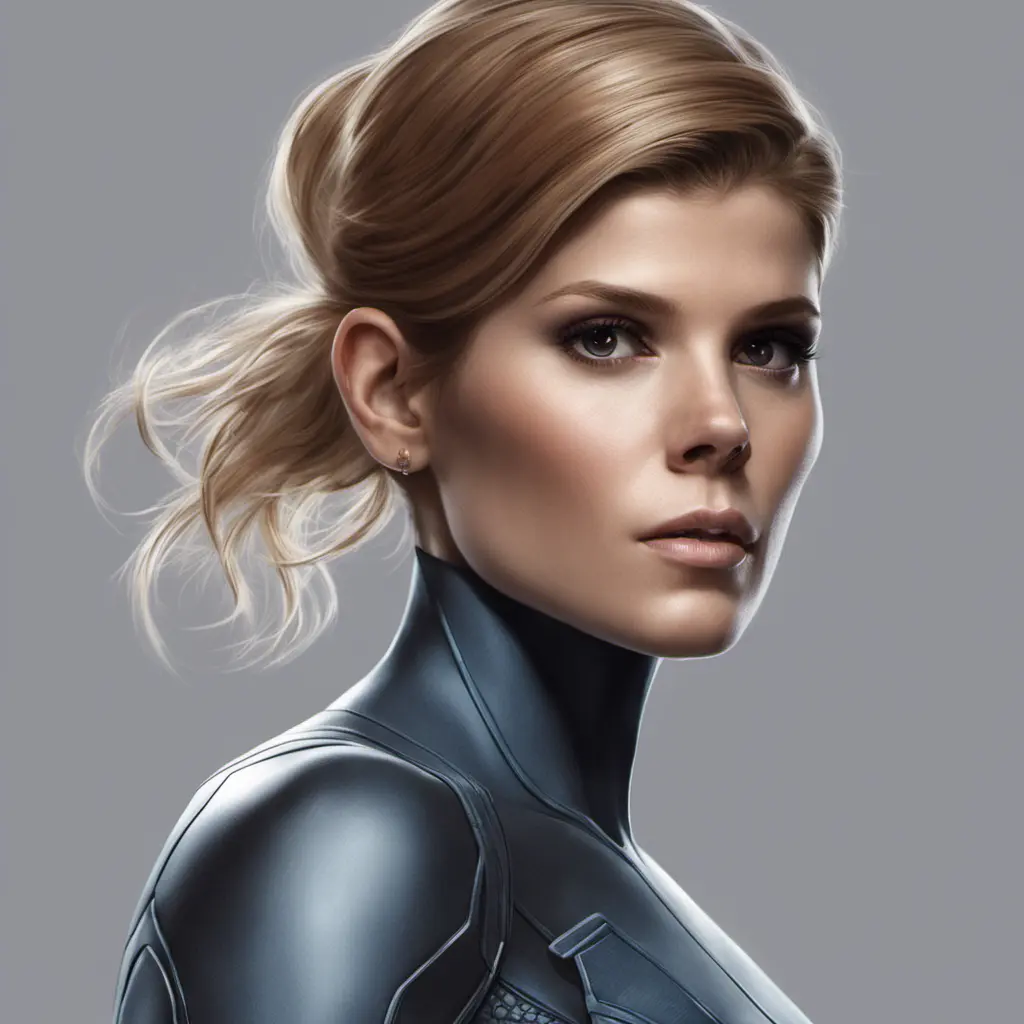 Alluring matte portrait of a beautiful Kate Mara from Fantastic Four in the style of Stefan Kostic, 8k, Highly Detailed, Intricate, Half Body, Realistic, Sharp Focus, Volumetric Lighting, Fantasy, Elegant by Stanley Artgerm Lau, Greg Rutkowski