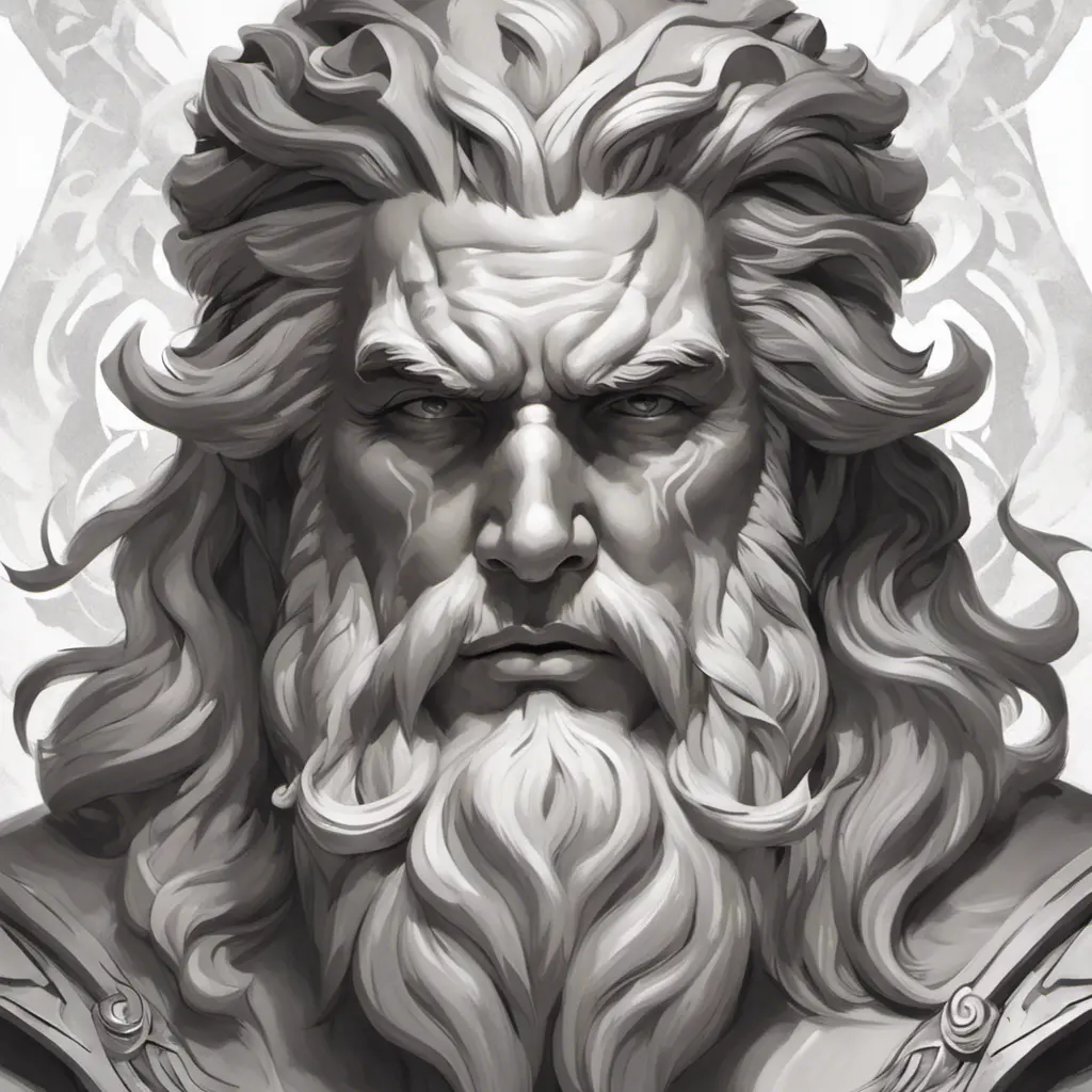 Matte portrait of a fierce God Zeus, 4k, Highly Detailed, Hyper Detailed, Powerful, Artstation, Vintage Illustration, Digital Painting, Sharp Focus, Smooth, Concept Art by Stanley Artgerm Lau, Alphonse Mucha, Greg Rutkowski