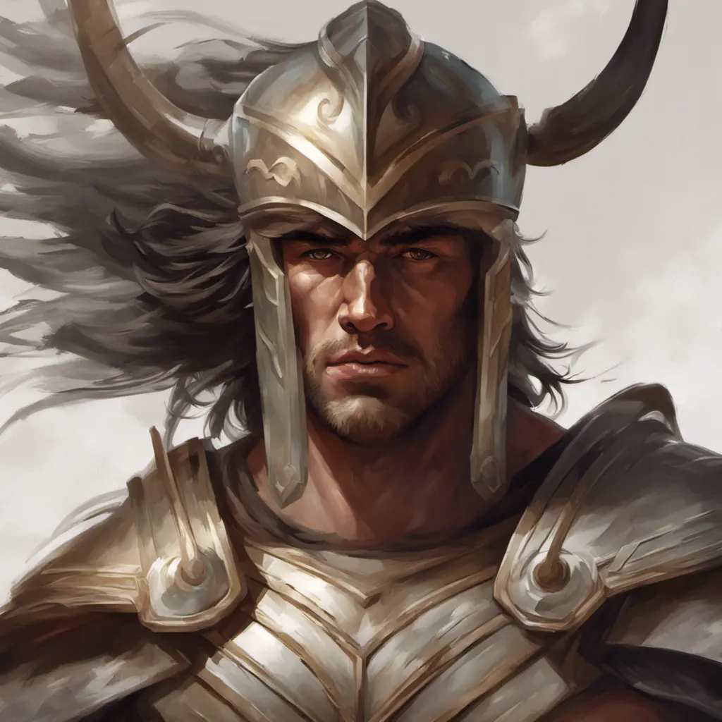 Matte portrait of a fierce armed Achilles, 4k, Highly Detailed, Hyper Detailed, Powerful, Artstation, Vintage Illustration, Digital Painting, Sharp Focus, Smooth, Concept Art by Stanley Artgerm Lau, Greg Rutkowski