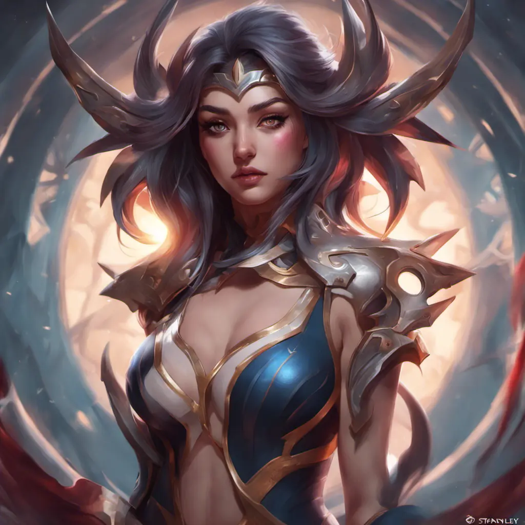 Matte portrait of Irelia from League of Legends with tattoos, 8k, Highly Detailed, Powerful, Alluring, Artstation, Magical, Digital Painting, Photo Realistic, Sharp Focus, Volumetric Lighting, Concept Art by Stanley Artgerm Lau, Alphonse Mucha, Greg Rutkowski