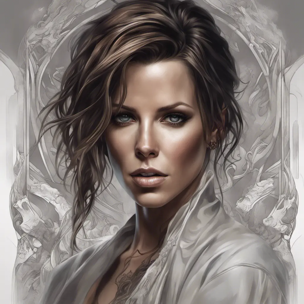 Matte portrait of Kate Beckinsale with tattoos, 8k, Highly Detailed, Powerful, Alluring, Artstation, Magical, Digital Painting, Photo Realistic, Sharp Focus, Volumetric Lighting, Concept Art by Stanley Artgerm Lau, Alphonse Mucha, Greg Rutkowski