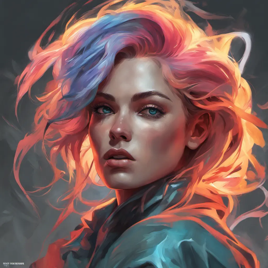 Anne marie, colorful painting on grey scale face, powerful, magic, thunders, dramatic lighting, intricate tattoos, wild, highly detailed, digital painting, artstation, concept art, smooth, sharp focus, illustration, art by artgerm and greg rutkowski and alphonse mucha, footage, 4k, Hyper Detailed