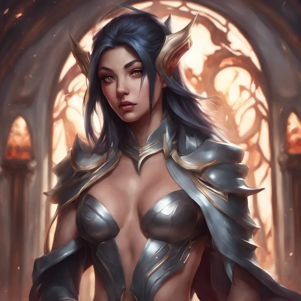 Matte portrait of Irelia from League of Legends with tattoos, 8k, Highly Detailed, Powerful, Alluring, Artstation, Magical, Digital Painting, Photo Realistic, Sharp Focus, Volumetric Lighting, Concept Art by Stanley Artgerm Lau, Alphonse Mucha, Greg Rutkowski