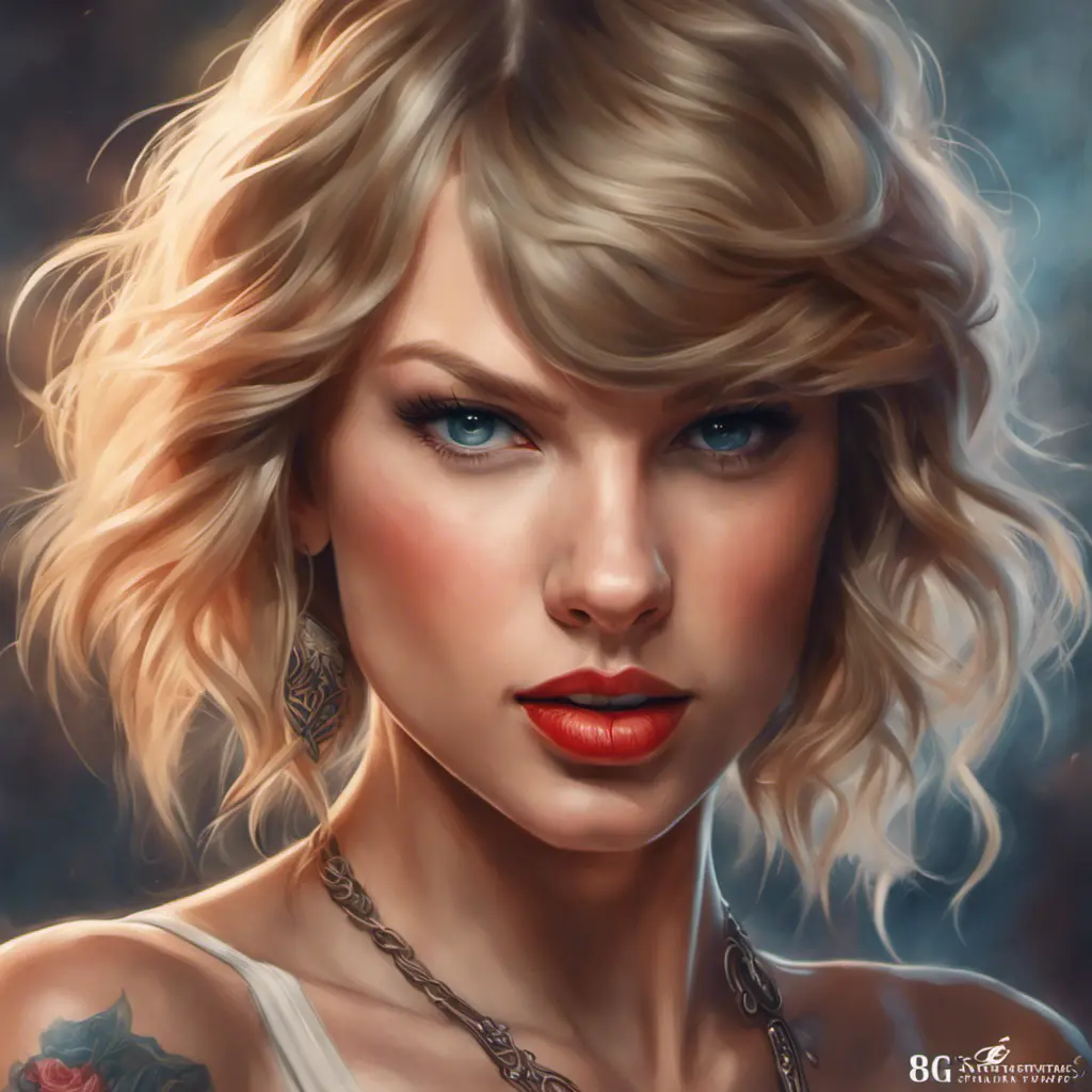 Matte portrait of Taylor Swift with tattoos, 8k, Highly Detailed, Powerful, Alluring, Artstation, Magical, Digital Painting, Photo Realistic, Sharp Focus, Volumetric Lighting, Concept Art by Stanley Artgerm Lau, Alphonse Mucha, Greg Rutkowski