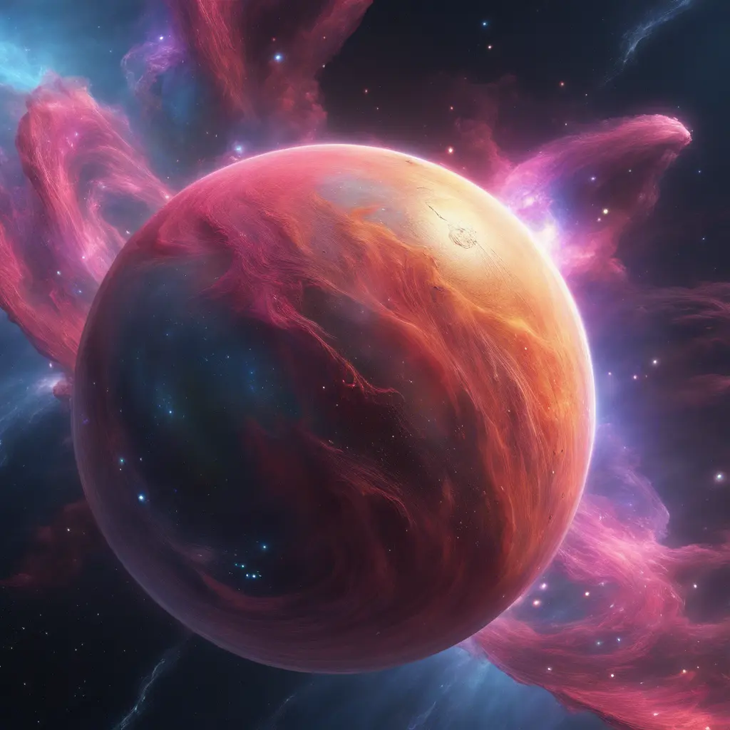 Vibrant nebula with majestic planets of the wind, 8k, Award-Winning, Highly Detailed, Beautiful, Epic, Octane Render, Unreal Engine, Radiant, Volumetric Lighting by Stanley Artgerm Lau