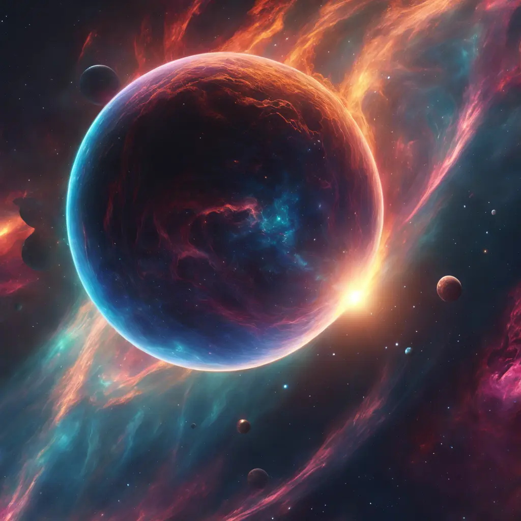 Vibrant nebula with majestic planets of the wind, 8k, Award-Winning, Highly Detailed, Beautiful, Epic, Octane Render, Unreal Engine, Radiant, Volumetric Lighting by Greg Rutkowski