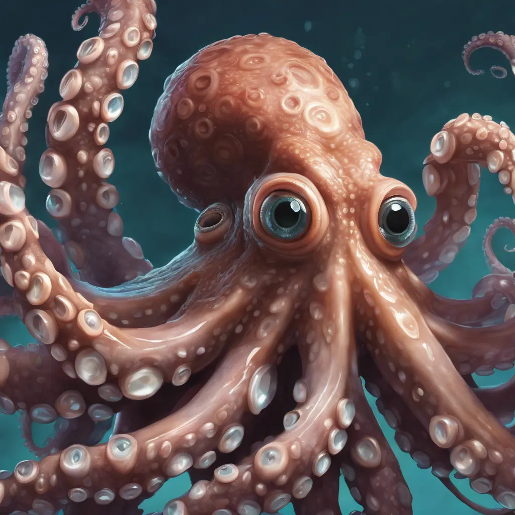 close up octopus, 4k, Highly Detailed, Hyper Detailed, Powerful, Artstation, Vintage Illustration, Digital Painting, Sharp Focus, Smooth, Concept Art by Studio Ghibli