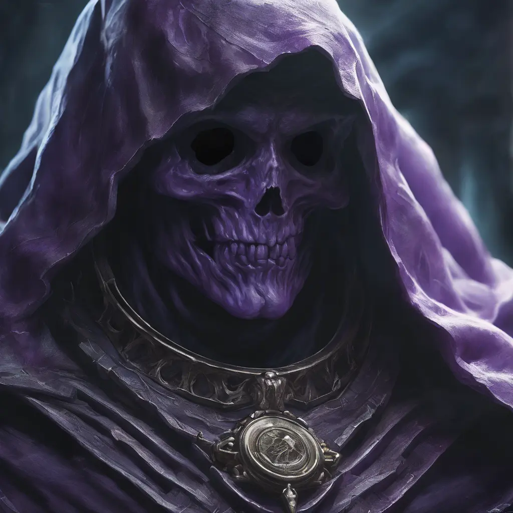 close up purple ghost, 4k, Highly Detailed, Hyper Detailed, Powerful, Artstation, Vintage Illustration, Digital Painting, Elden Ring, Sharp Focus, Smooth, Concept Art by Greg Rutkowski