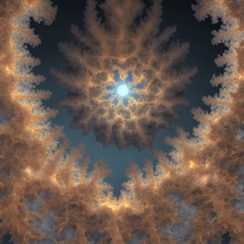 3D Mandelbrot set, 4k, Atmospheric, Award-Winning by Greg Rutkowski